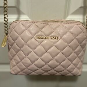 Michael Kors Blush Quilted Crossbody Bag